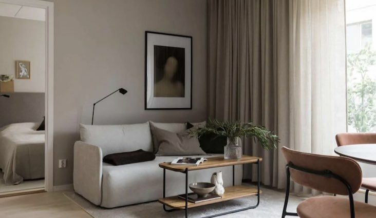 visite deco appartement neutre et chic beige minimaliste élégant sophistiqué