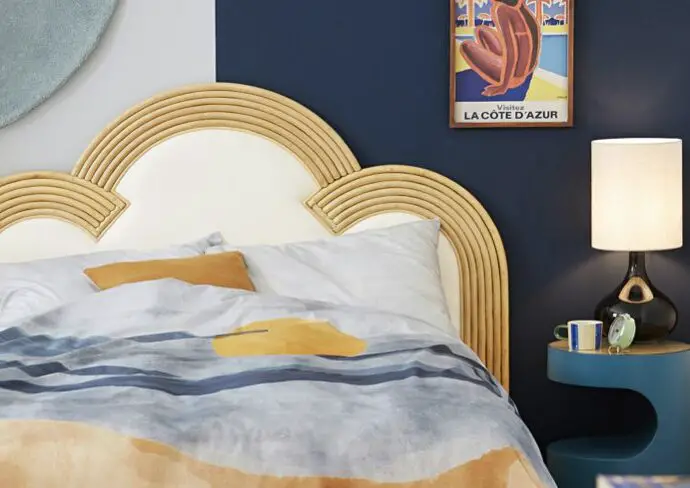 soldes deco mobilier la redoute 2024 chambre à coucher housse de couette tête de lit