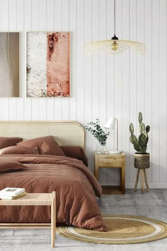 Suspension 75cm en bambou avec fil