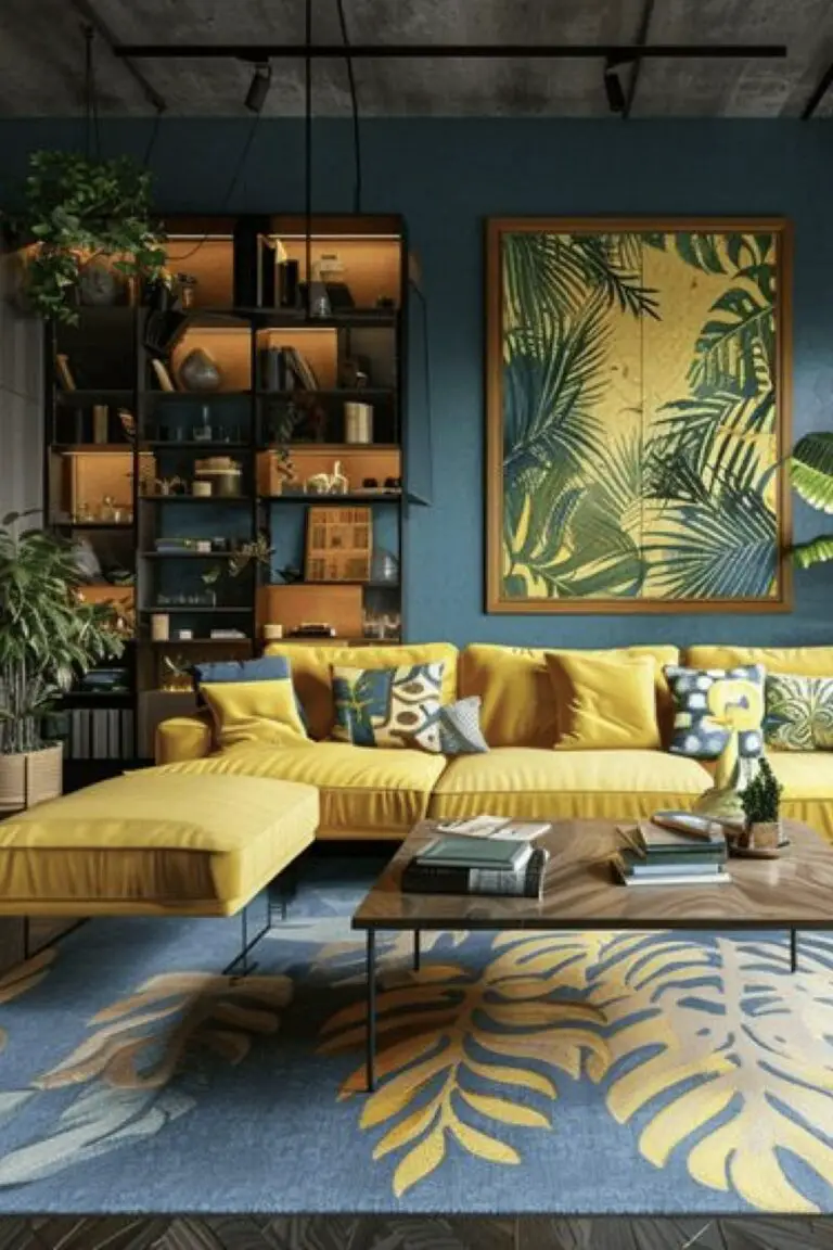 Du jaune dans le salon | couleur déco