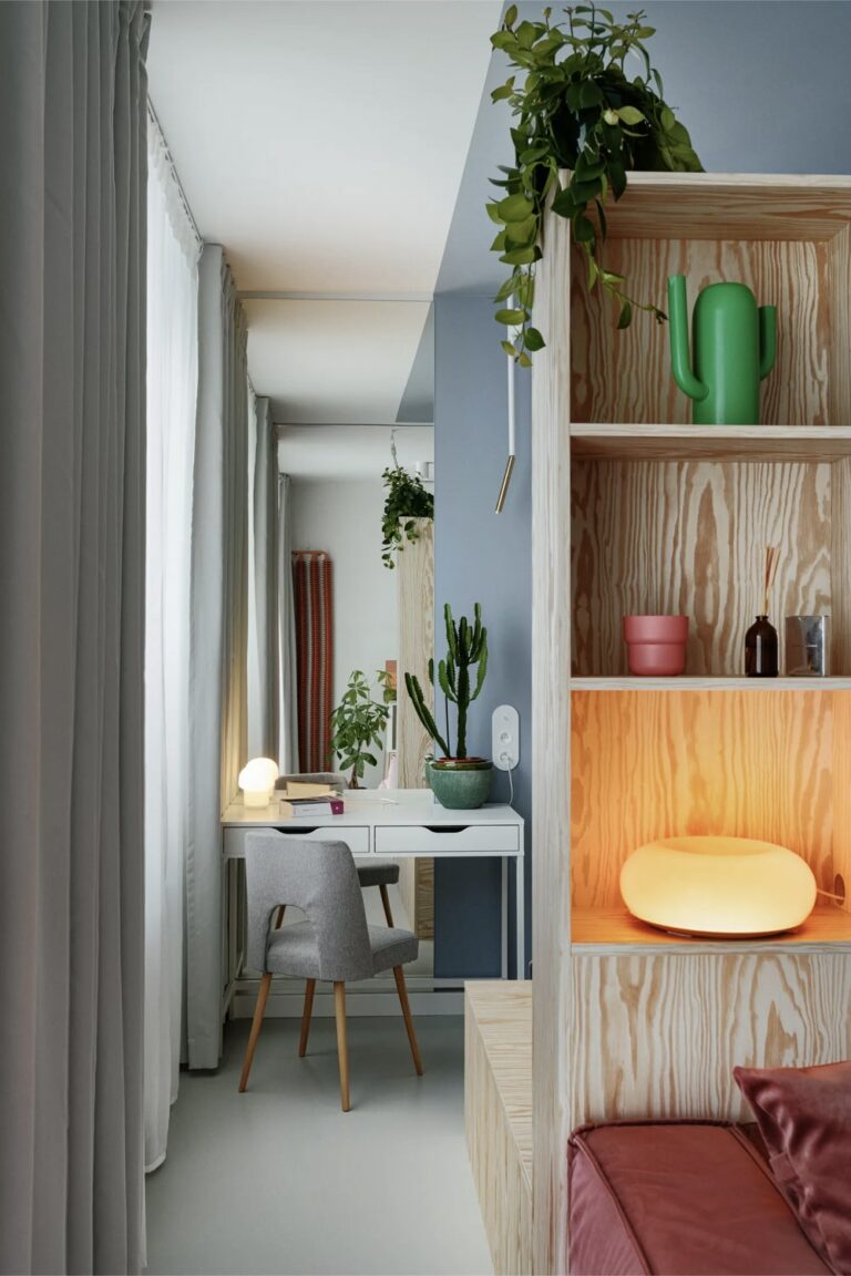 Un décor néo-rétro pour cet appartement de 38m2 | visite