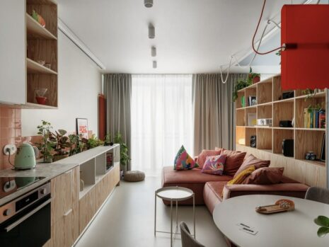 Un décor néo-rétro pour cet appartement de 38m2 | visite