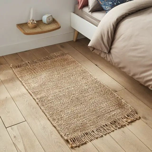 Descente de lit, jute Descente de lit, jute