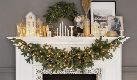 idée déco noël cheminée exemple à copier fêtes de fin d'année magie famille