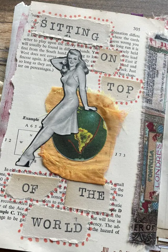 junk journal exemple définition loisir créatif récupération collage bout de paier souvenir créativité 