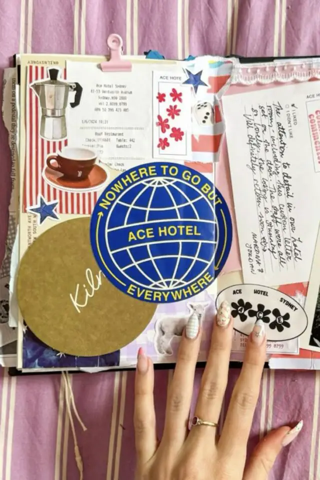 junk journal exemple définition loisir créatif collage souvenir stickers facile à faire 