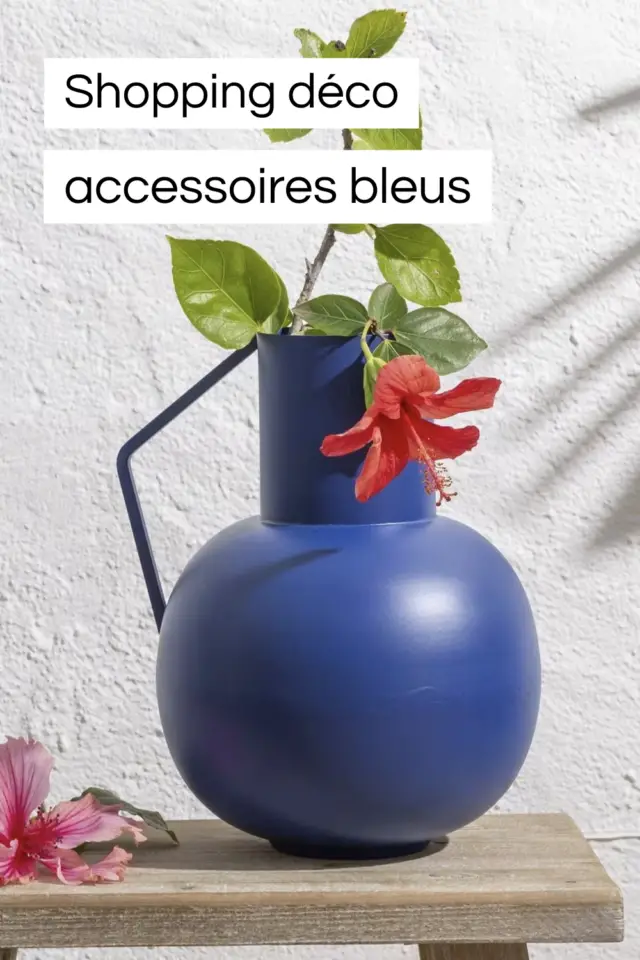 décorer son intérieur avec du bleu sélection shopping accessoire et objets décoratifs 