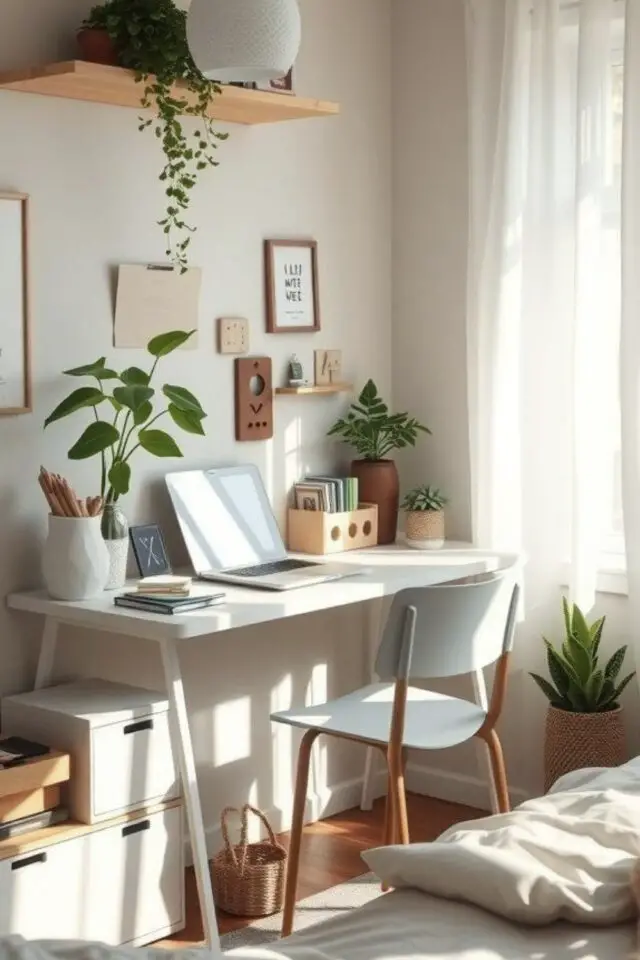 home staging guide ultime ajouter petit bureau télétravail à domicile chambre adulte idée simple et peu encombrante 