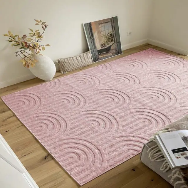 Tapis interieur exterieur à motif graphique