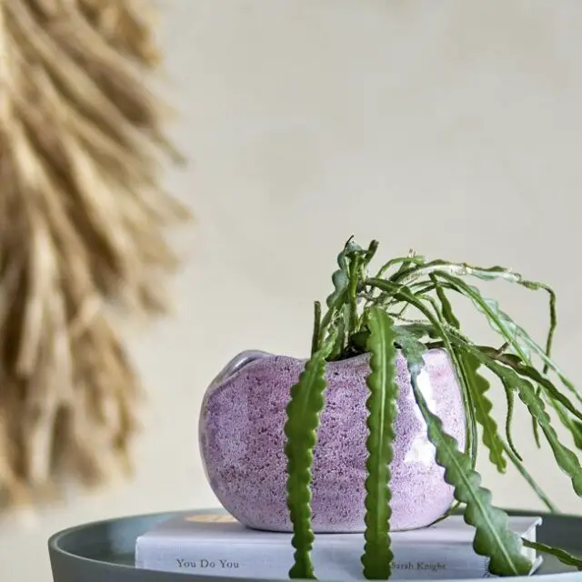 Cache-pot grès organique design 