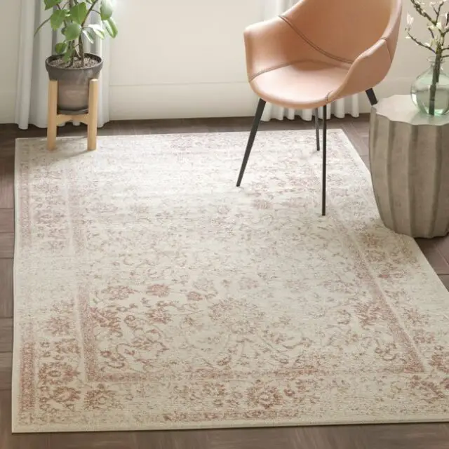  Tapis Rose 183 X 274 cm