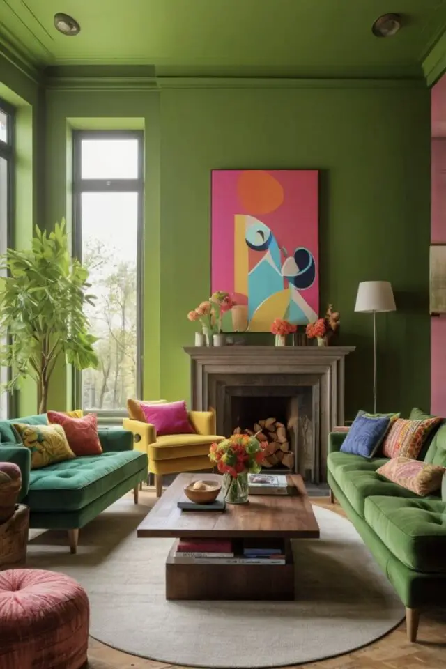 couleur tendance 2026 jaune vert énergique green gen z peinture 