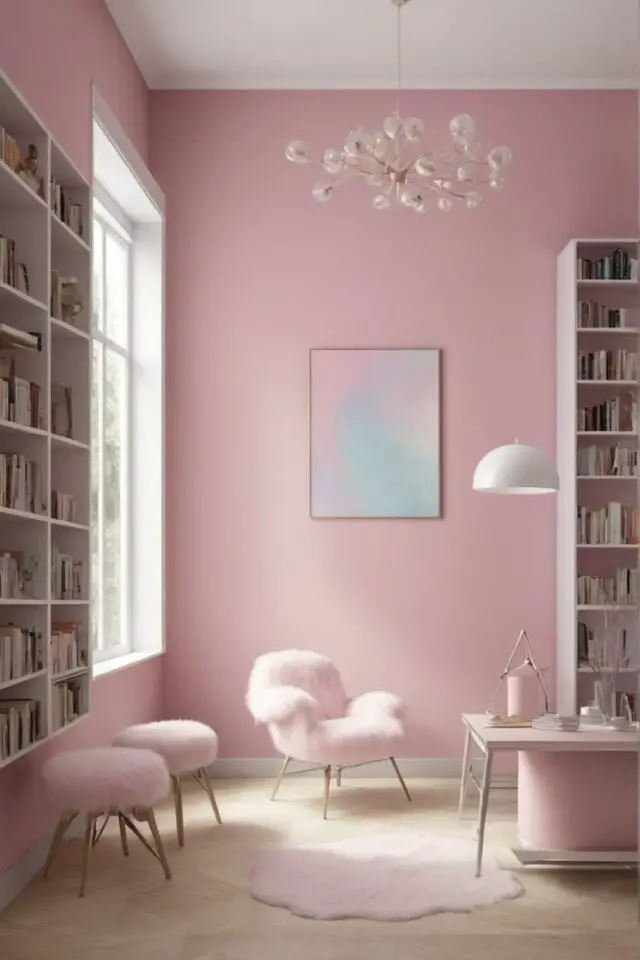 couleur tendance 2026 rose barbapapa douceur pastel tendre idée salon séjour 