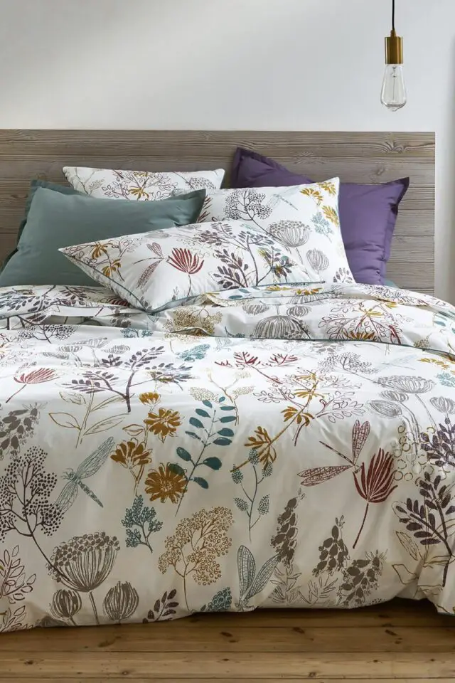 Housse de couette percale de coton, Botanique