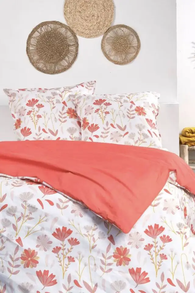 Sunshine pia - Parure de lit imprimé Floral coton