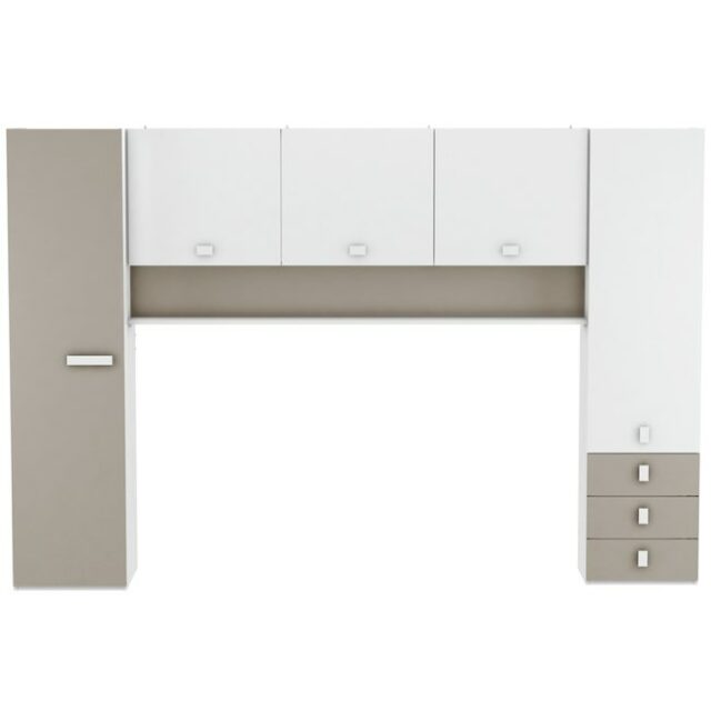 Lit pont 90x200 cm coloris blanc