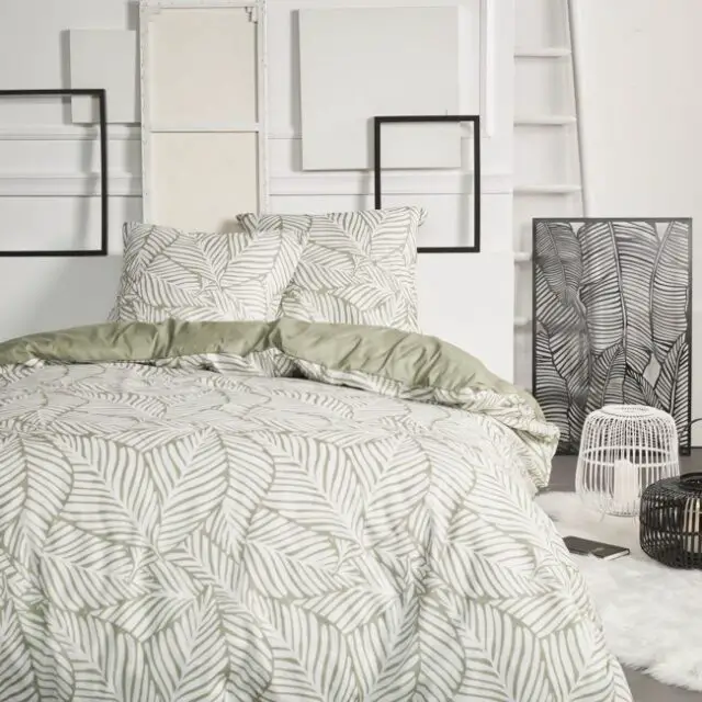 Parure de lit imprimé Floral coton FLANELLE