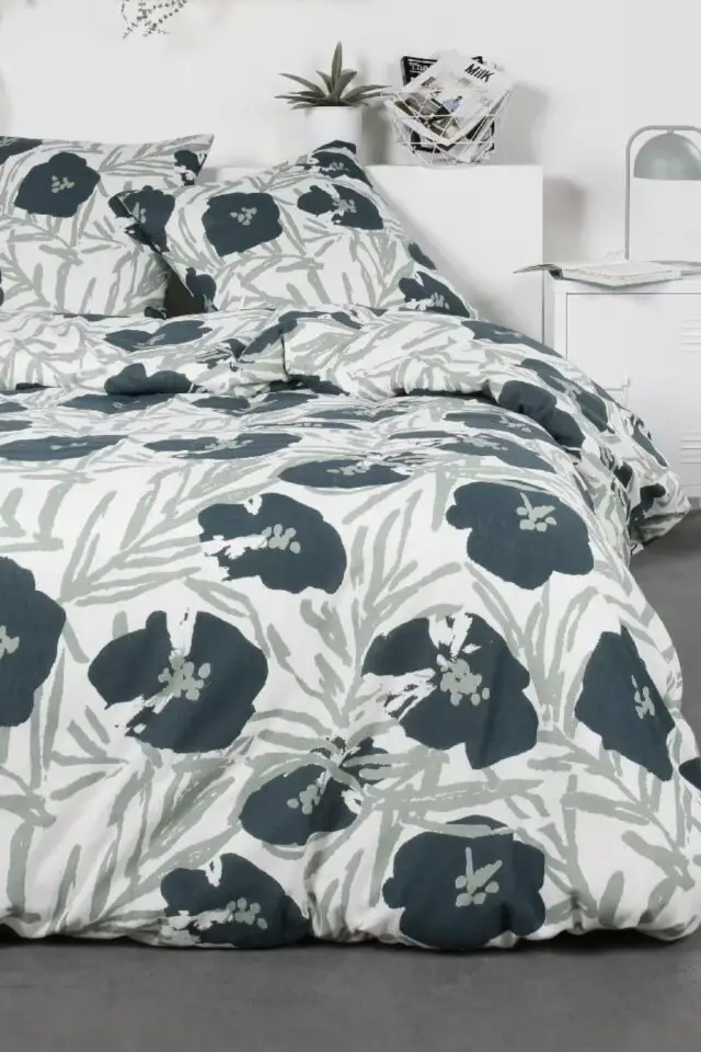 Flanelle - Parure de lit imprimé Graphique coton 260x240cm