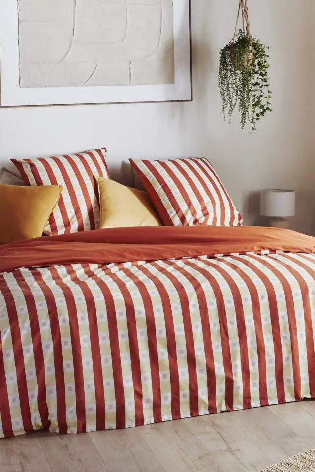 Tao - Parure de lit en coton biologique à imprimé multicolore 240x220