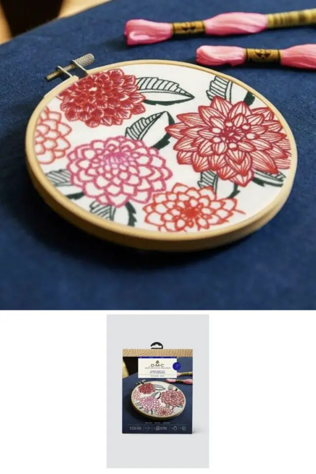 Kit Broderie Dahlias - DMC
