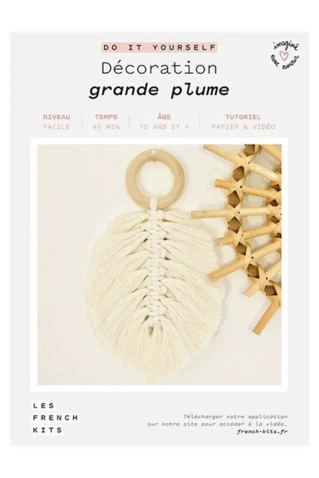 Kit DIY Décoration grande plume