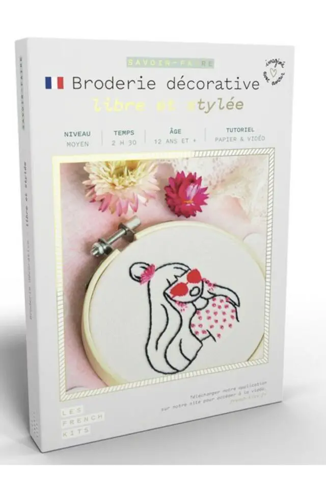 Kit savoir-faire Broderie décorative Femme Libre