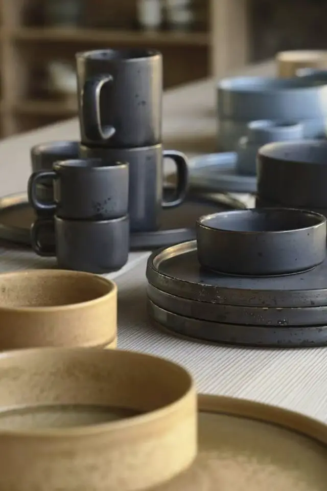 Tasse espresso en porcelaine bleu