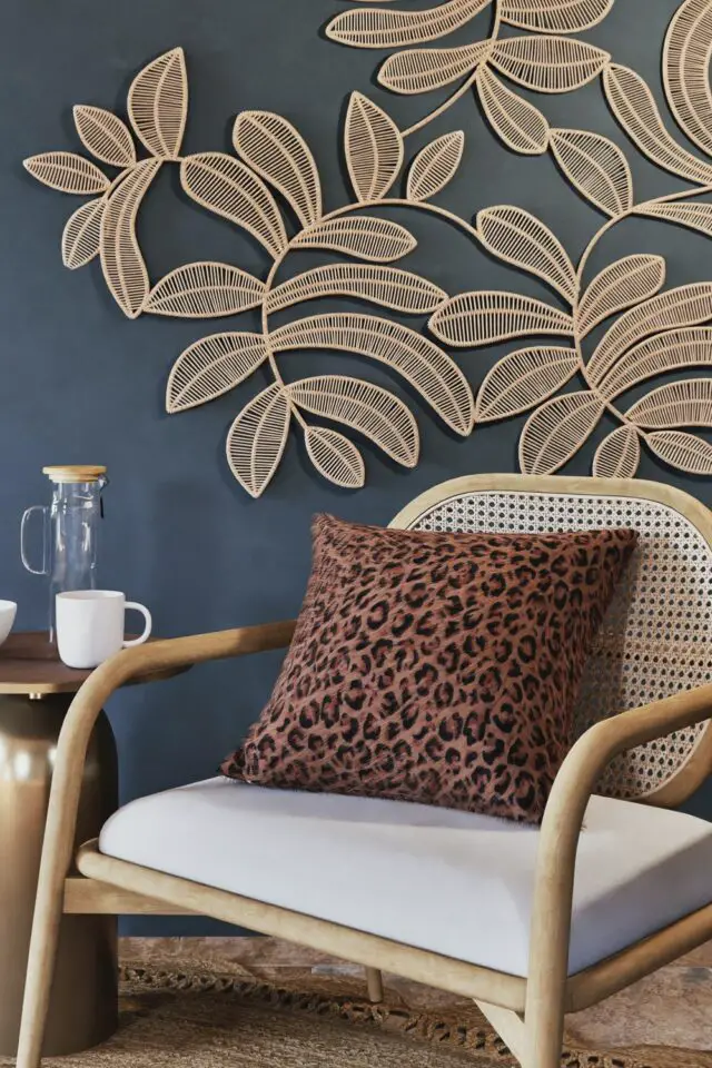 Coussin imitation fourrure imprimé leopard 45x45