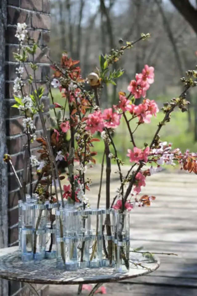 Vase d'Avril métal verre transparent / L 74 x H 15 cm design Vase d'Avril métal verre transparent / L 74 x H 15 cm design