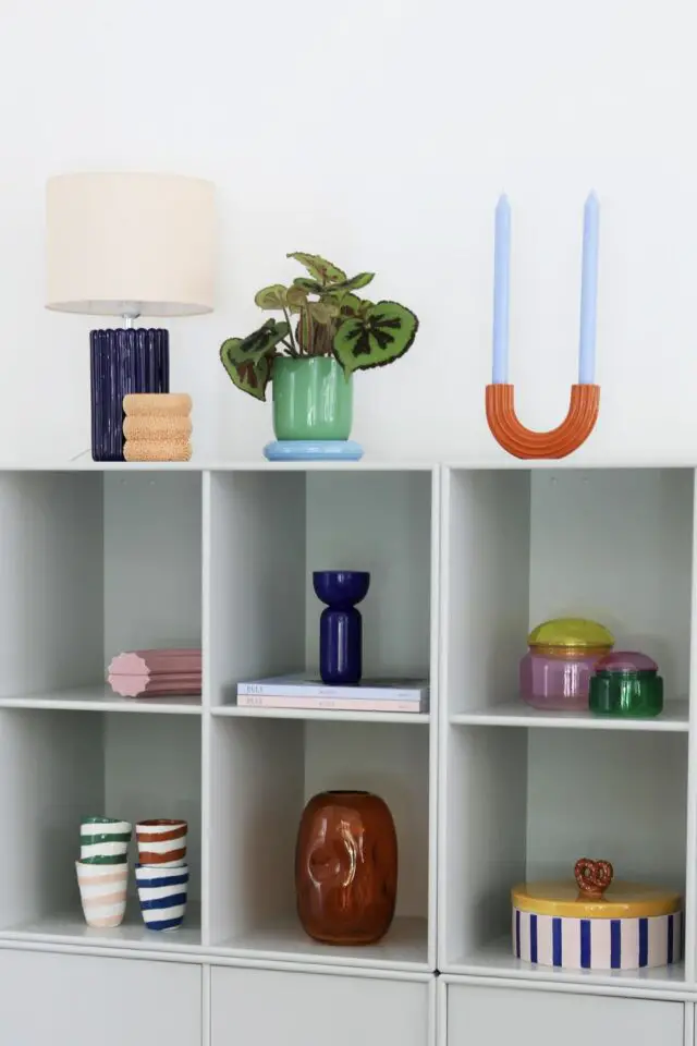 Chandelier Churros céramique marron