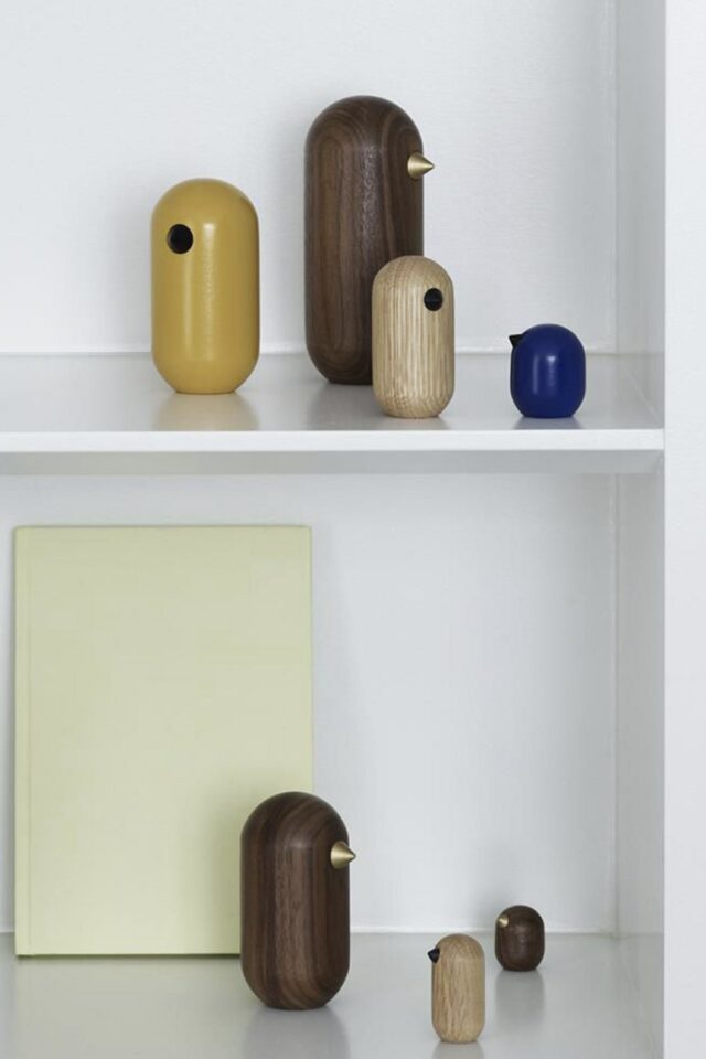 Figurine Little Bird bois naturel 