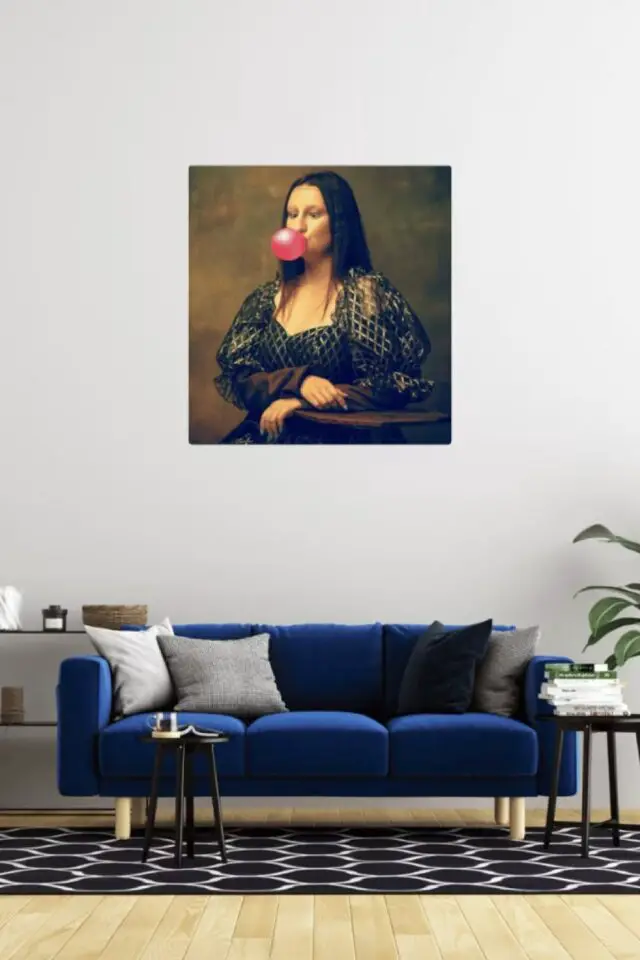 Tableau sur toile Mona Lisa gum 45x45 Tableau sur toile Mona Lisa gum 45x45