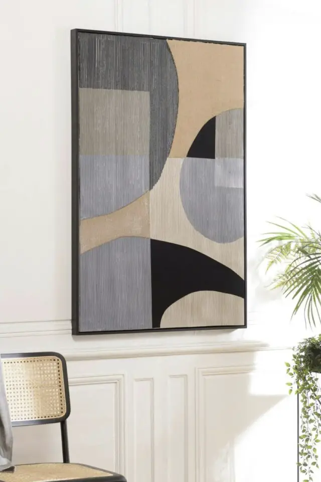 Tableau design formes géométriques superposées pas cher Tableau design formes géométriques superposées pas cher