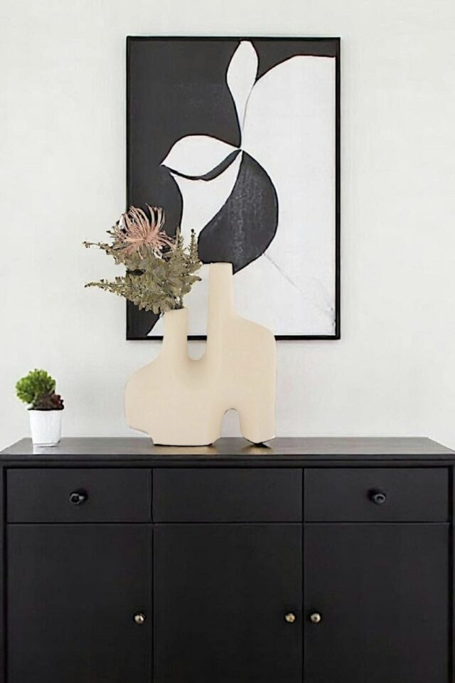 Vase soliflore design, couleur sable Vase soliflore design, couleur sable