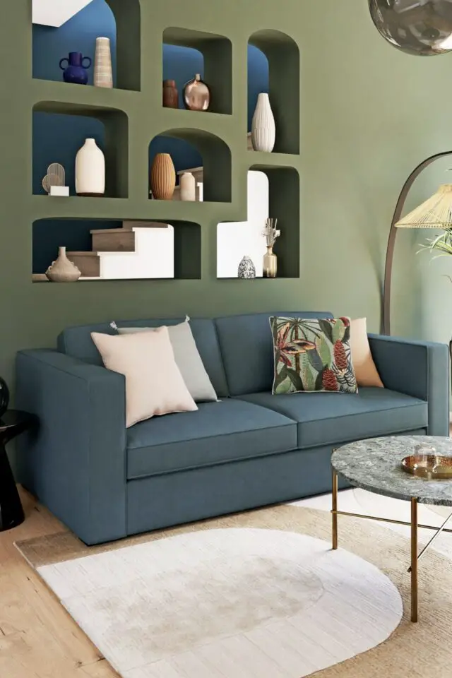 Tapis à motif arches tufté et ciselé beige, blanc et marron 160x230