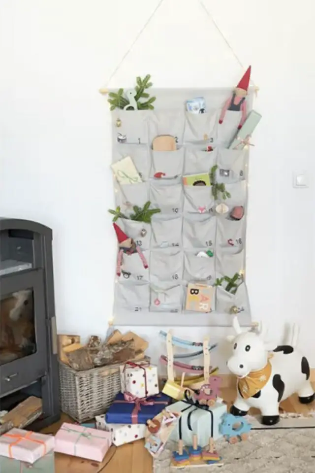 calendrier de l'avent à remplir Maisons du monde en tissus à suspendre déco murale 