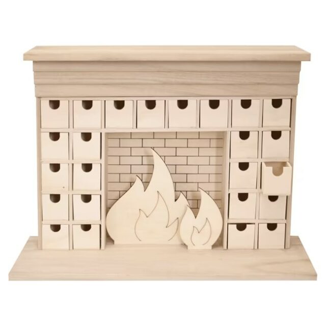 Calendrier de l'avent cheminée 46,5 x 33 cm Calendrier de l'avent cheminée 46,5 x 33 cm