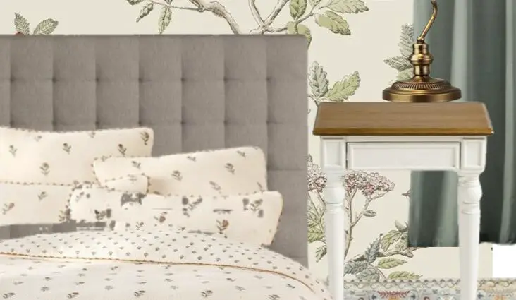 déco chambre champêtre cottage anglais inspiration facile à copier