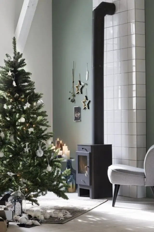 déco mur derrière poêle à bois carrelage faïence blanc choix original salon séjour déco mur derrière poêle à bois carrelage faïence blanc choix original salon séjour