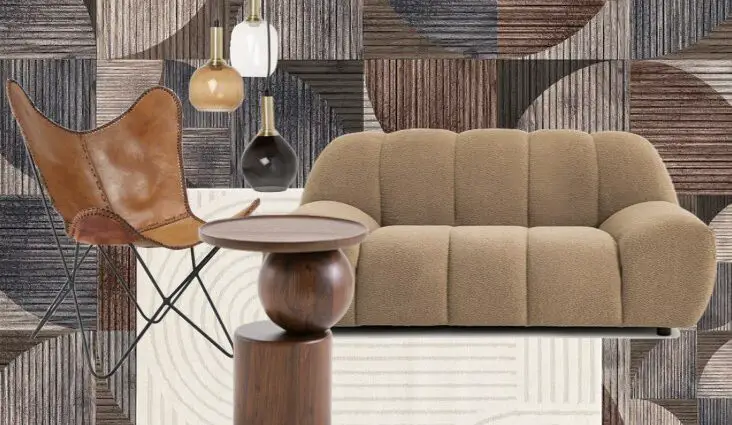 déco marron salon automne chic inspiration shopping