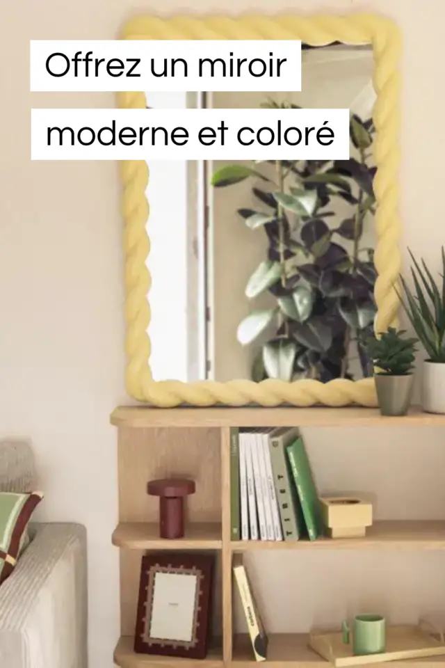 décoration à offrir idées miroir moderne et coloré