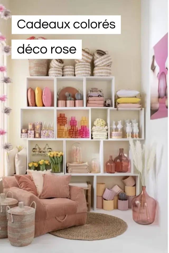 décoration à offrir idées couleur rose