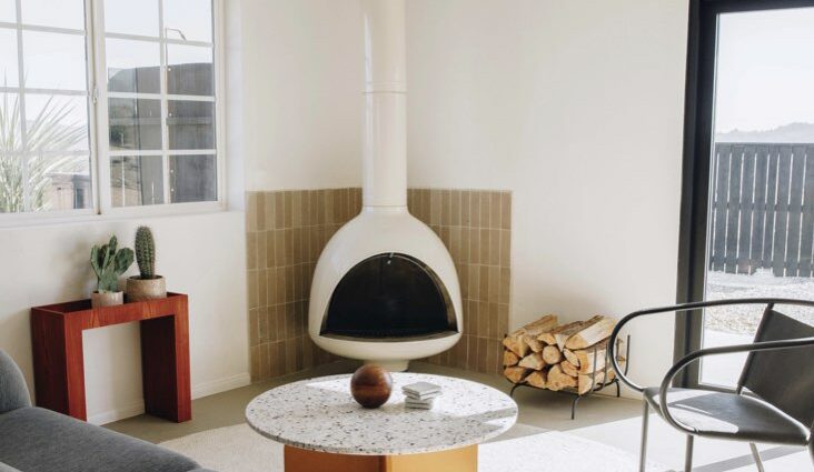 décoration murale derrière poêle à bois protection mur solutions déco