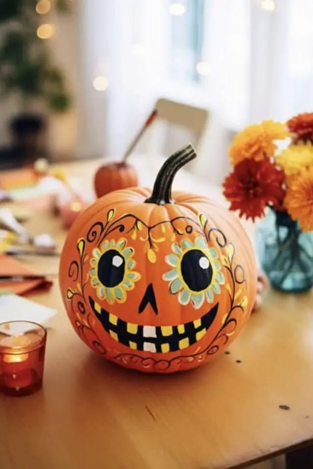 Halloween décor citrouille peinture activité manuelle facile à faire avec les enfants vacances de toussaint Halloween décor citrouille peinture activité manuelle facile à faire avec les enfants vacances de toussaint