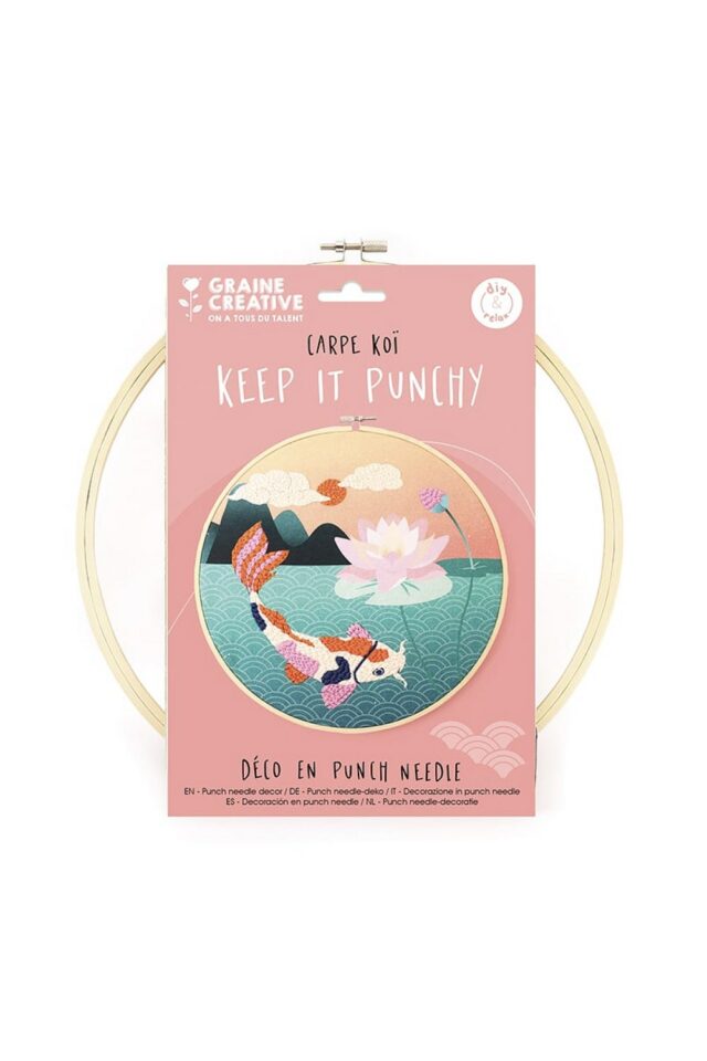 Kit punch needle Carpe Koi