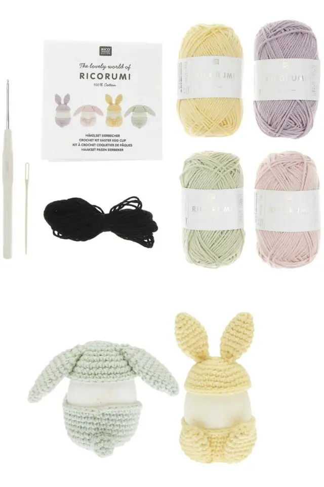Ricorumi Kit à crochet "Coquetier de Pâques"