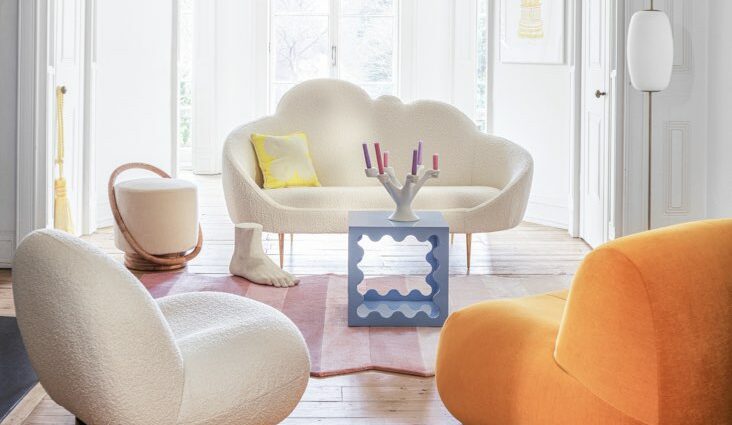 meuble de salon blanc idée décoration à copier