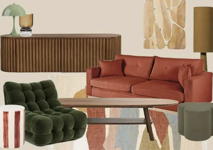 salon style organique chic idée shopping planche inspirations à copier