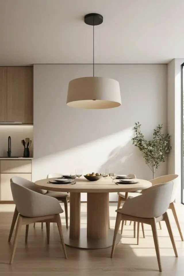 tendances déco 2026 salle à manger exemple scandinave moderne neutre bois blanc beige table 4 personnes tendances déco 2026 salle à manger exemple scandinave moderne neutre bois blanc beige table 4 personnes