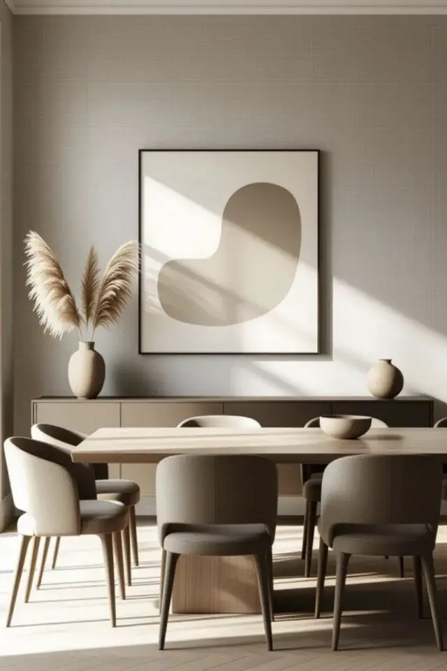 tendances déco 2026 salle à manger neutres beige bois simple cosy minimaliste chaleureux tendances déco 2026 salle à manger neutres beige bois simple cosy minimaliste chaleureux